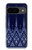 W3950 Motif textile thaïlandais bleu Etui Coque Housse et Flip Housse Cuir pour Google Pixel 9