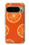 W3946 Motif orange sans couture Etui Coque Housse et Flip Housse Cuir pour Google Pixel 9 Pro