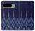 W3950 Motif textile thaïlandais bleu Etui Coque Housse et Flip Housse Cuir pour Google Pixel 9 Pro XL