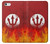 W2803 Feu Rouge Diable Lance Symbole Etui Coque Housse et Flip Housse Cuir pour iPhone 5C