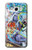 W0588 mur de graffiti Etui Coque Housse et Flip Housse Cuir pour Samsung Galaxy J7 (2016)