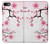 W2359 Fleur de prunier Etui Coque Housse et Flip Housse Cuir pour iPhone 7, iPhone 8, iPhone SE (2020) (2022)