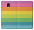 W2363 Arc en ciel Motif Etui Coque Housse et Flip Housse Cuir pour Samsung Galaxy J5 (2017) EU Version