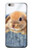 W0242 Lapin mignon Etui Coque Housse et Flip Housse Cuir pour iPhone 6 6S