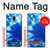 W1869 Tie Dye Bleu Etui Coque Housse et Flip Housse Cuir pour LG G7 ThinQ