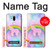 W3070 Arc en ciel pastel ciel Licorne Etui Coque Housse et Flip Housse Cuir pour LG G7 ThinQ