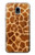 W0422 girafe Peau Etui Coque Housse et Flip Housse Cuir pour Samsung Galaxy J3 (2018), J3 Star, J3 V 3rd Gen, J3 Orbit, J3 Achieve, Express Prime 3, Amp Prime 3