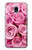 W2943 Rose rose Etui Coque Housse et Flip Housse Cuir pour Samsung Galaxy J3 (2018), J3 Star, J3 V 3rd Gen, J3 Orbit, J3 Achieve, Express Prime 3, Amp Prime 3