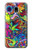 W3255 Motif Art coloré Etui Coque Housse et Flip Housse Cuir pour Samsung Galaxy J3 (2018), J3 Star, J3 V 3rd Gen, J3 Orbit, J3 Achieve, Express Prime 3, Amp Prime 3