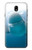 W1801 Béluga Sourire baleine Etui Coque Housse et Flip Housse Cuir pour Samsung Galaxy J7 (2018), J7 Aero, J7 Top, J7 Aura, J7 Crown, J7 Refine, J7 Eon, J7 V 2nd Gen, J7 Star