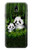 W2441 Forêt de Bambous de la famille Panda Etui Coque Housse et Flip Housse Cuir pour Samsung Galaxy J7 (2018), J7 Aero, J7 Top, J7 Aura, J7 Crown, J7 Refine, J7 Eon, J7 V 2nd Gen, J7 Star