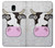 W3257 Vache Dessin animé Etui Coque Housse et Flip Housse Cuir pour Samsung Galaxy J7 (2018), J7 Aero, J7 Top, J7 Aura, J7 Crown, J7 Refine, J7 Eon, J7 V 2nd Gen, J7 Star