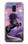 W1461 Licorne Fantaisie Cheval Etui Coque Housse et Flip Housse Cuir pour Samsung Galaxy J6 (2018)