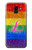 W2900 Arc en ciel LGBT Fierté lesbienne Drapeau Etui Coque Housse et Flip Housse Cuir pour Samsung Galaxy J6 (2018)