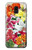 W3205 Fleurs Art Retro Etui Coque Housse et Flip Housse Cuir pour Samsung Galaxy J6 (2018)