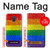 W2683 Arc en ciel Fierté LGBT Drapeau Etui Coque Housse et Flip Housse Cuir pour Samsung Galaxy A6 (2018)