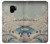 W3350 Utagawa Hiroshige Tambour Pont Yuhi Hill à Meguro Etui Coque Housse et Flip Housse Cuir pour Samsung Galaxy S9