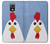 W3254 Poulet Dessin animé Etui Coque Housse et Flip Housse Cuir pour Samsung Galaxy S4