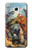 W3331 Peter Paul Rubens Tigre und Lowenjagd Etui Coque Housse et Flip Housse Cuir pour Samsung Galaxy J7 (2016)