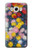 W3342 Claude Monet Chrysanthèmes Etui Coque Housse et Flip Housse Cuir pour Samsung Galaxy J7 (2016)