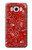 W3354 Rouge classique Bandana Etui Coque Housse et Flip Housse Cuir pour Samsung Galaxy J7 (2016)