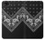 W3363 Motif Bandana Noir Etui Coque Housse et Flip Housse Cuir pour Google Pixel 2