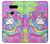 W3264 Pastel Licorne Etui Coque Housse et Flip Housse Cuir pour LG V30, LG V30 Plus, LG V30S ThinQ, LG V35, LG V35 ThinQ