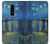 W3336 Van Gogh Nuit étoilée sur le Rhône Etui Coque Housse et Flip Housse Cuir pour OnePlus 6