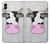 W3257 Vache Dessin animé Etui Coque Housse et Flip Housse Cuir pour iPhone XS Max