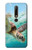W1377 Océan tortue de mer Etui Coque Housse et Flip Housse Cuir pour Nokia 6.1, Nokia 6 2018