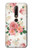 W1859 Motif Rose Etui Coque Housse et Flip Housse Cuir pour Nokia 6.1, Nokia 6 2018