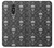 W2371 Crâne Motif monochrome Millésime Etui Coque Housse et Flip Housse Cuir pour LG Q Stylo 4, LG Q Stylus