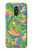 W3273 Fleur Ligne Motif Art Etui Coque Housse et Flip Housse Cuir pour LG Q Stylo 4, LG Q Stylus