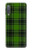 W2373 Motif vert Tartan Etui Coque Housse et Flip Housse Cuir pour Samsung Galaxy A7 (2018)