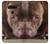 W0519 PitBull Visage Etui Coque Housse et Flip Housse Cuir pour LG V40, LG V40 ThinQ