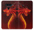 W0526 Dragon Rouge Etui Coque Housse et Flip Housse Cuir pour LG V40, LG V40 ThinQ