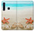 W3212 Coquilles de mer Étoile de mer Plage Etui Coque Housse et Flip Housse Cuir pour Samsung Galaxy A9 (2018), A9 Star Pro, A9s