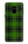 W2373 Motif vert Tartan Etui Coque Housse et Flip Housse Cuir pour Samsung Galaxy A8 (2018)