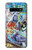 W0588 mur de graffiti Etui Coque Housse et Flip Housse Cuir pour Samsung Galaxy S10