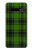 W2373 Motif vert Tartan Etui Coque Housse et Flip Housse Cuir pour Samsung Galaxy S10