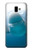 W1801 Béluga Sourire baleine Etui Coque Housse et Flip Housse Cuir pour Samsung Galaxy J6+ (2018), J6 Plus (2018)