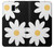 W2315 Fleurs de marguerite blanche Etui Coque Housse et Flip Housse Cuir pour Samsung Galaxy J6+ (2018), J6 Plus (2018)