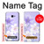 W2361 Fleurs blanches Violet Etui Coque Housse et Flip Housse Cuir pour Samsung Galaxy J4+ (2018), J4 Plus (2018)