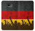 W2966 Allemagne Football Football Etui Coque Housse et Flip Housse Cuir pour Samsung Galaxy J4+ (2018), J4 Plus (2018)