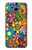 W3281 Motif coloré Hippie Fleurs Etui Coque Housse et Flip Housse Cuir pour Samsung Galaxy J4+ (2018), J4 Plus (2018)