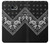 W3363 Motif Bandana Noir Etui Coque Housse et Flip Housse Cuir pour Samsung Galaxy J4+ (2018), J4 Plus (2018)