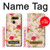 W3037 Jolie Flora Rose Cottage Etui Coque Housse et Flip Housse Cuir pour LG G8 ThinQ