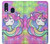 W3264 Pastel Licorne Etui Coque Housse et Flip Housse Cuir pour Samsung Galaxy A40