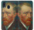 W3335 Vincent Van Gogh Autoportrait Etui Coque Housse et Flip Housse Cuir pour Samsung Galaxy A40