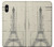 W3474 Dessin Architectural Eiffel Etui Coque Housse et Flip Housse Cuir pour iPhone X, iPhone XS